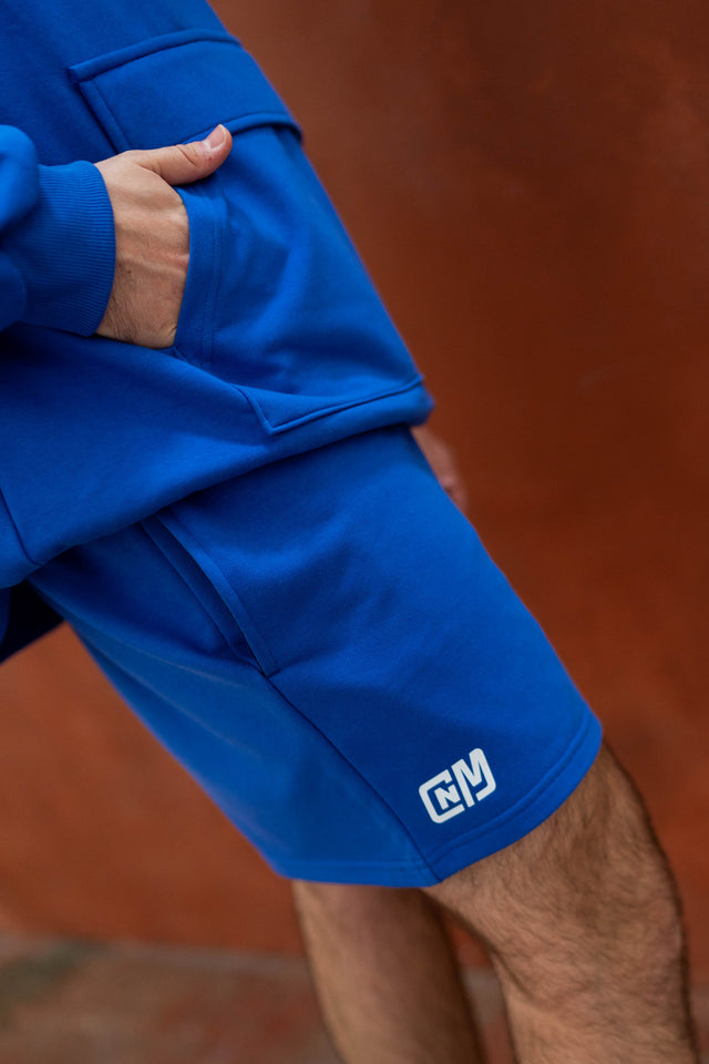 Blue 5" Sweat Shorts