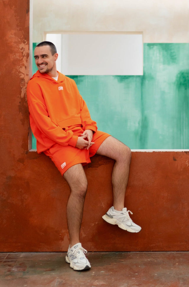 Orange 5" Sweat Shorts