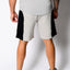 Lt. Sports Htr./Black Sweat Shorts