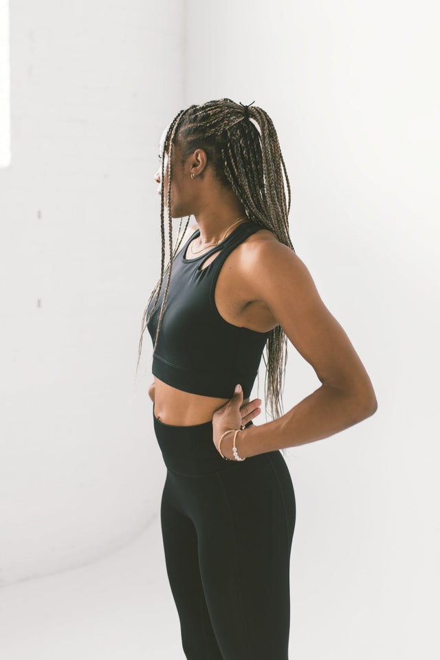 Black Sports Bra - SewSewYou