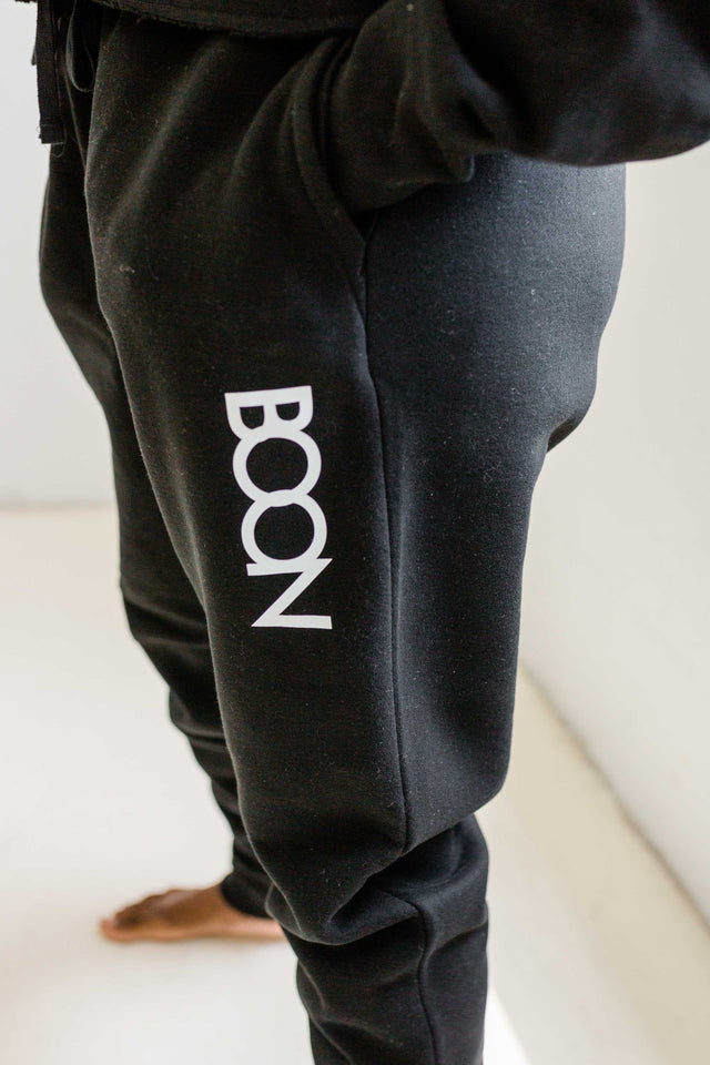 BOON SS22 Black Jogger Pants - SewSewYou