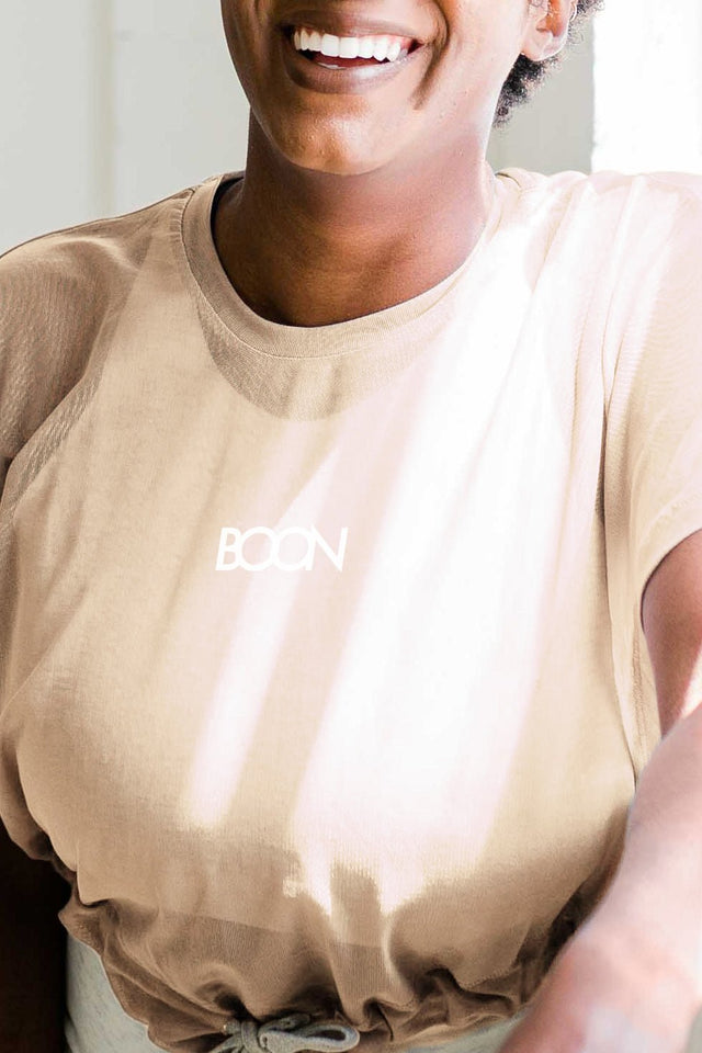 BOON SS22 Dark Tan Cropped Mesh Top - SewSewYou