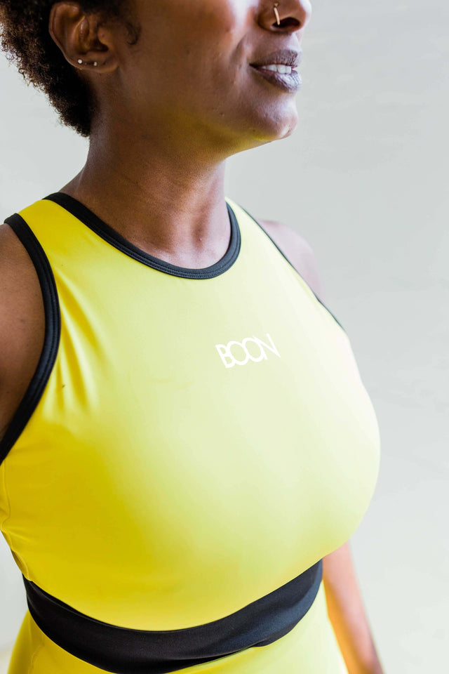 BOON SS22 Yellow Sports Bra - SewSewYou