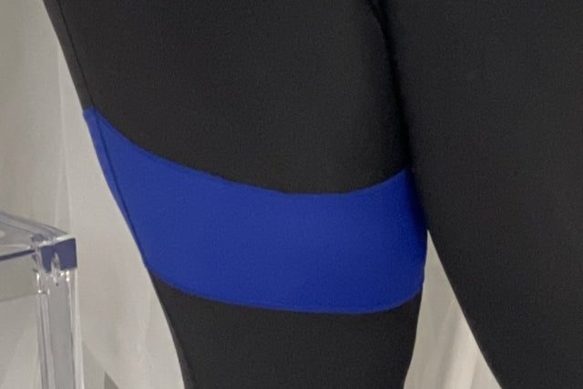 Daquana SS21 Black+Blue Leggings - SewSewYou