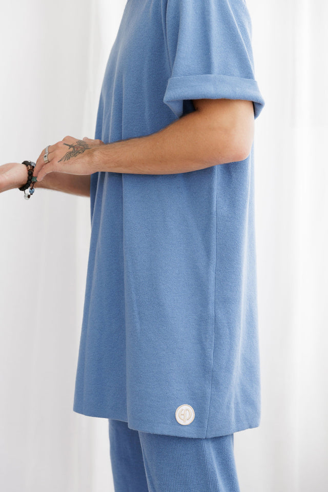 Ephina AW21 Collection Indigo Wash Oversized T-Shirt - SewSewYou