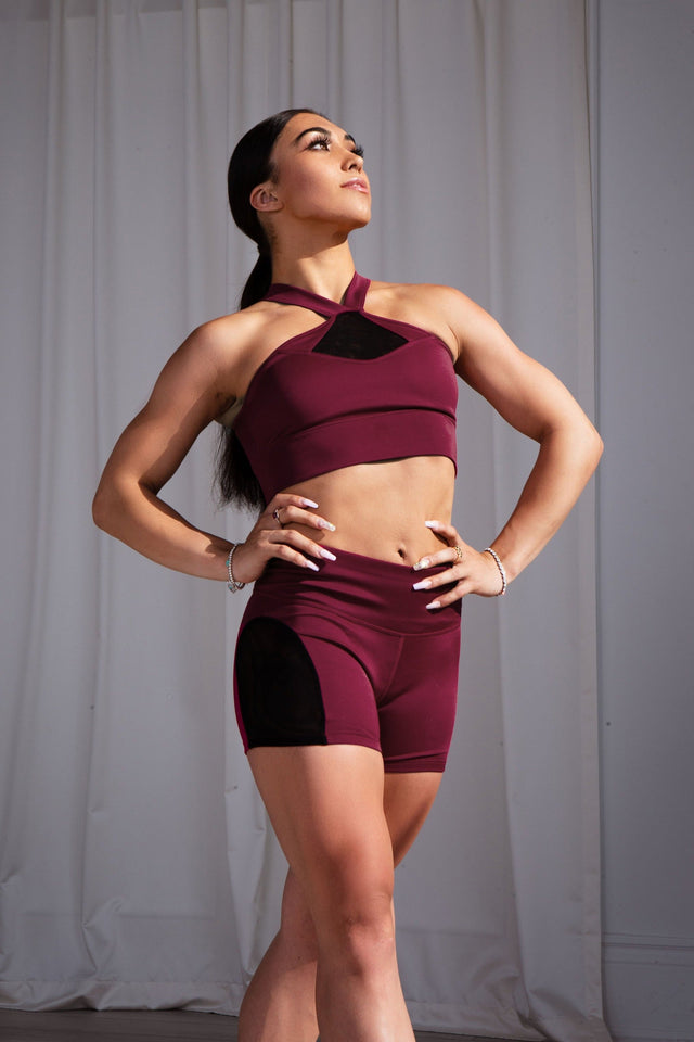 Unstoppable Me SS22 Maroon Shorts - SewSewYou